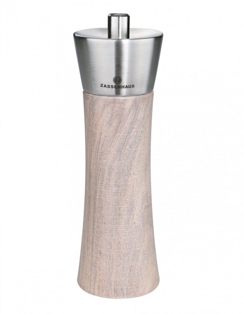 Zassenhaus AUGSBURG Drewniany Młynek do Soli 14 cm Jasny Orzech
