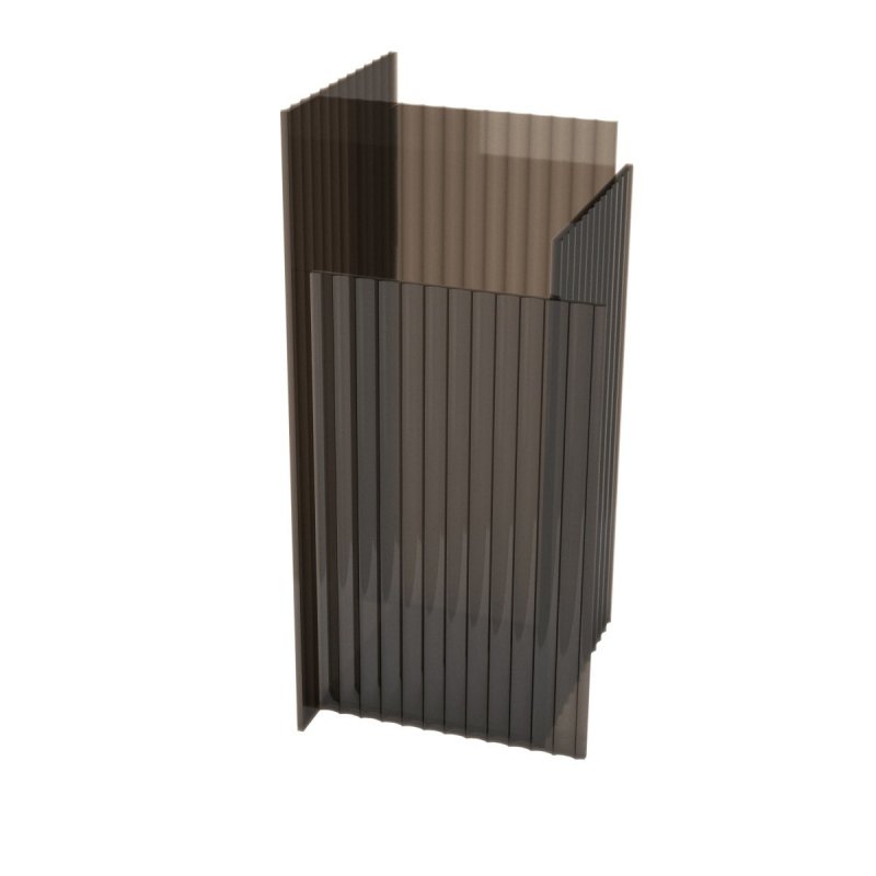 Aytm FLOS Wazon Szklany 30 cm Brązowy