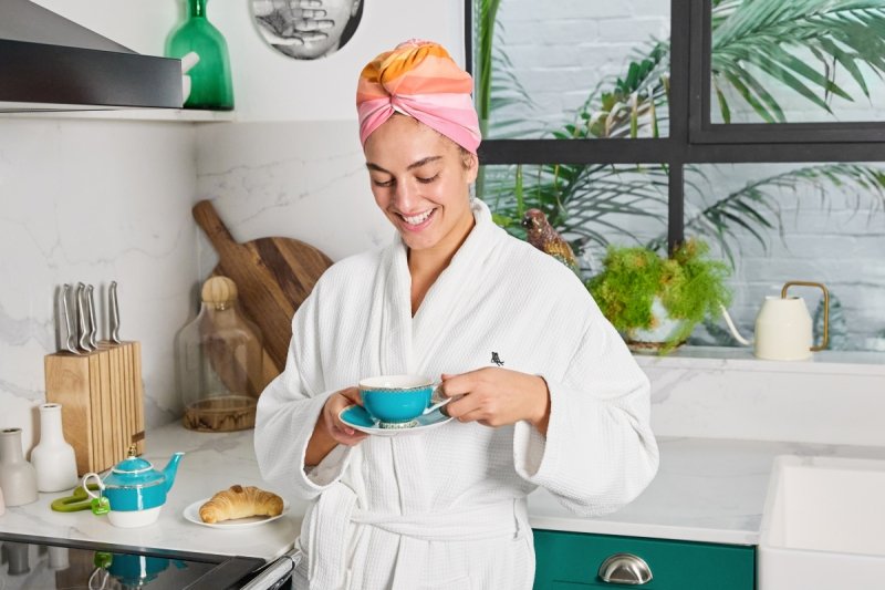 Dock &amp; Bay SOFT Szybkoschnący Turban do Suszenia Włosów / Miami Sorbe