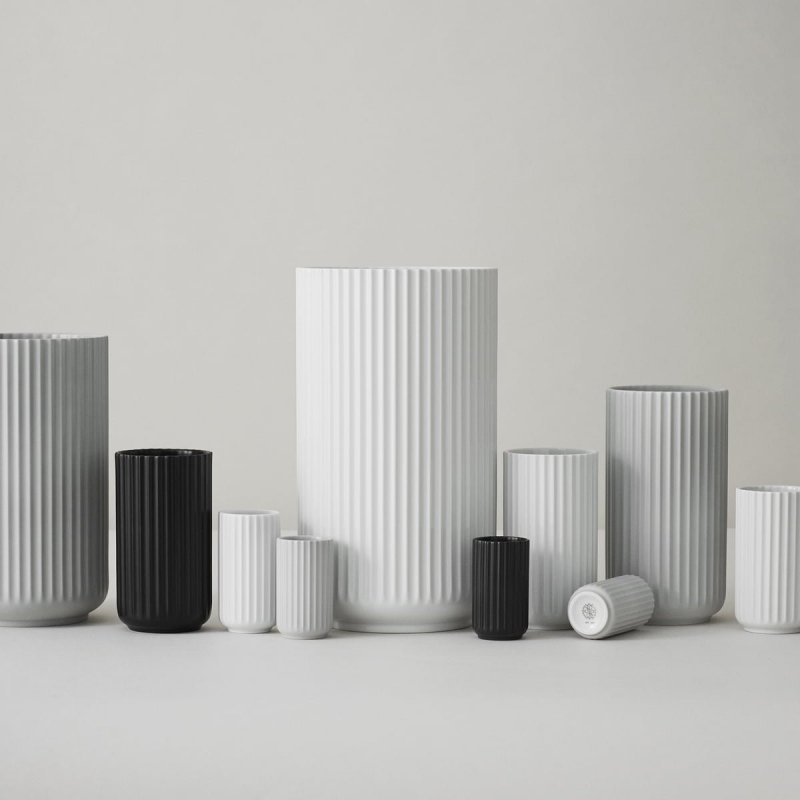 Lyngby Porcelain LYNGBY Wazon do Kwiatów 31 cm Czarny