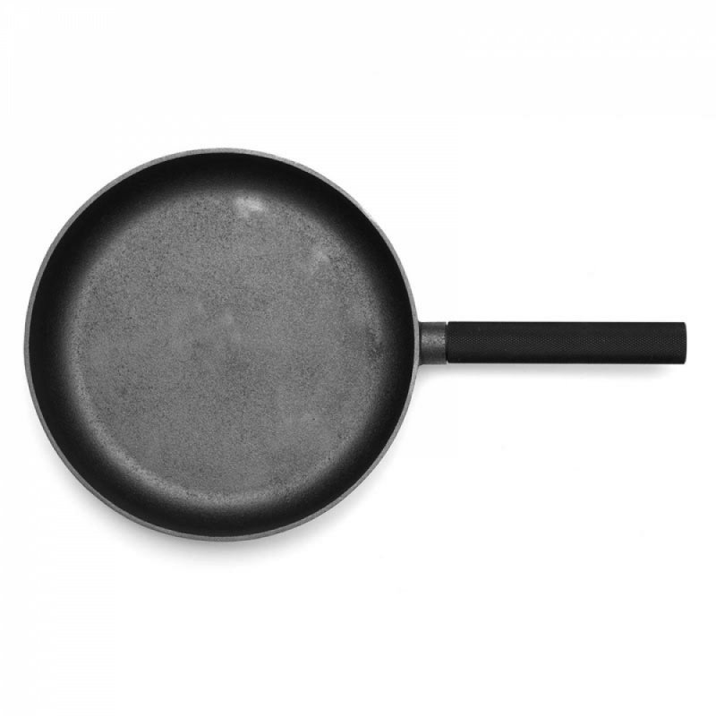 Skeppshult NOIR Patelnia Żeliwna 28 cm z Pokrywką / Czarna
