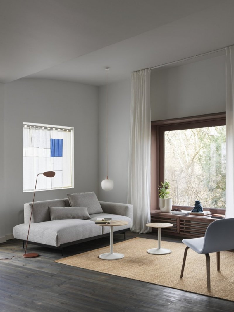 Muuto SOFT SIDE Stolik Okrągły 40 cm Zielony Dusty Green / Blat 48 cm Laminat
