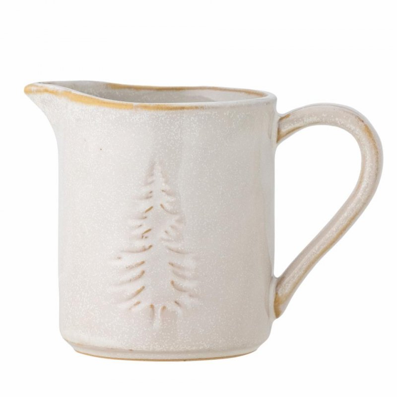 Bloomingville WINTER Ceramiczny Dzbanek Świąteczny - Sosjerka / Biały