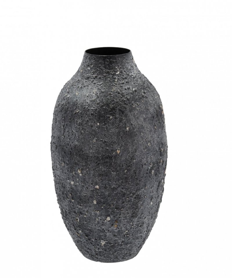 Villa Collection TORDEN Wazon Podłogowy 43 cm Metalowy / Czarny