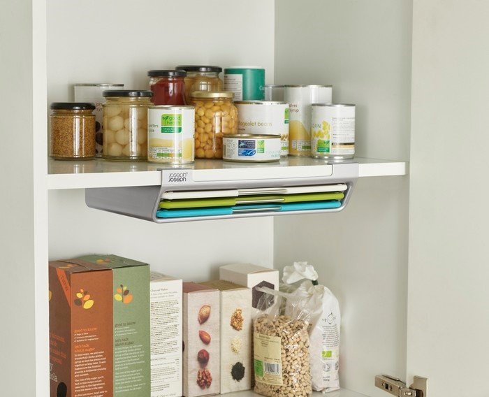 Joseph Joseph FOLIO SLIM Zestaw 3 Desek do Krojenia z Organizerem do Szafki