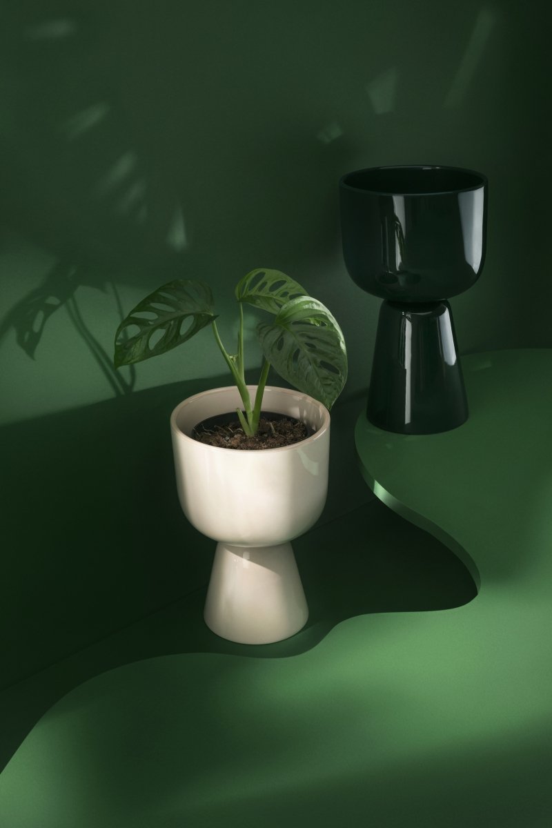 Iittala NAPPULA Osłonka - Doniczka do Kwiatów 15,5 cm - Wysoka / Biała