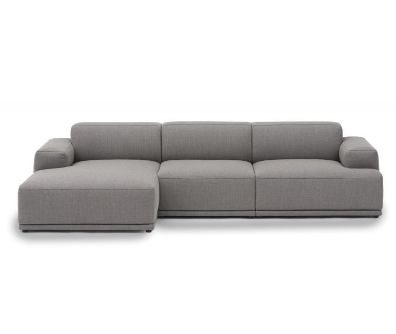 Muuto CONNECT SOFT Sofa Modułowa 3-Osobowa Konfiguracja 3 - Szara