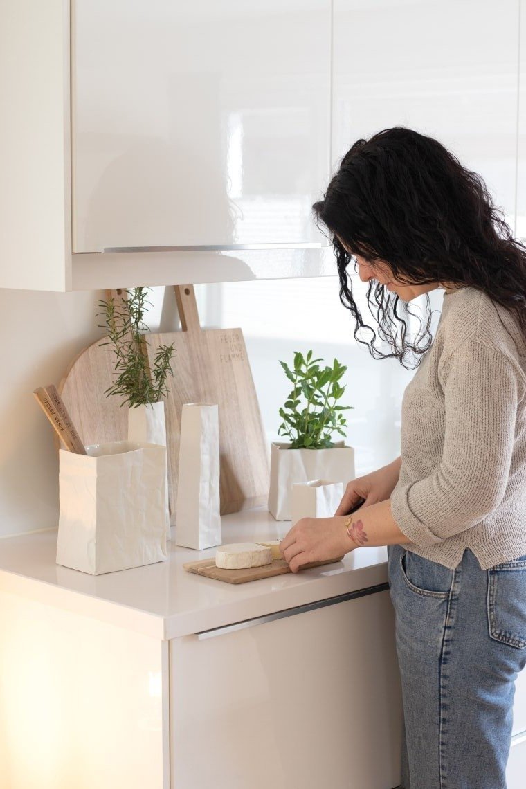 Rader HOME Porcelanowa Torebka Dekoracyjna M Biała