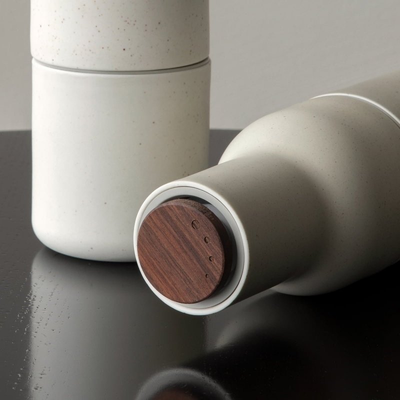 Menu BOTTLE Młynek do Soli i Pieprzu / Ceramiczny Kremowy