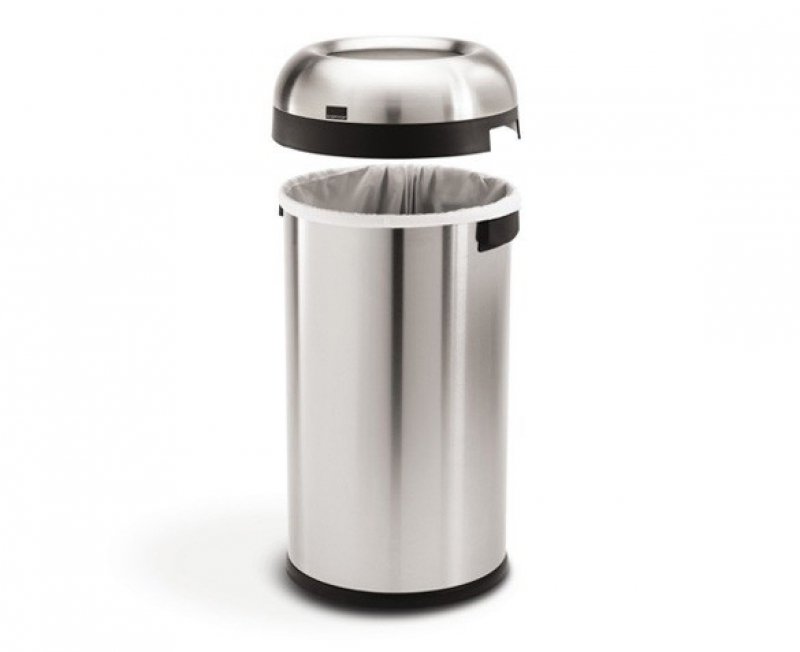 simplehuman BULLET OPEN Kosz na Śmieci 80 l - Otwarty