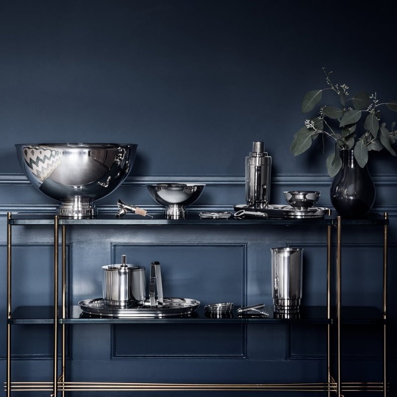 Georg Jensen MANHATTAN Stalowa Misa do Chłodzenia Butelek Wina, Szampana