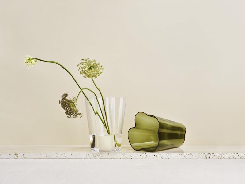 Iittala AALVAR AALTO Wazon do Kwiatów 27 cm / Transparentny