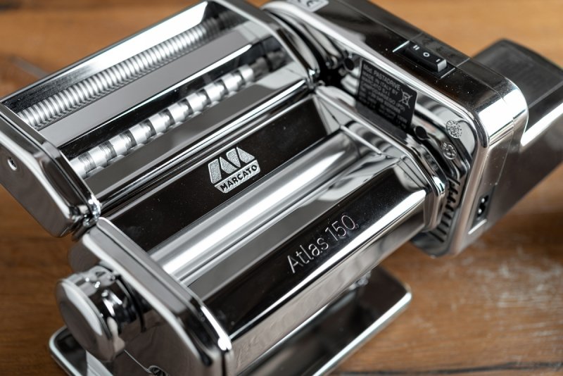 Marcato ATLAS CLASSIC Maszynka do Makaronu Srebrna / Model 150 + Zestaw Stempli Ravioli