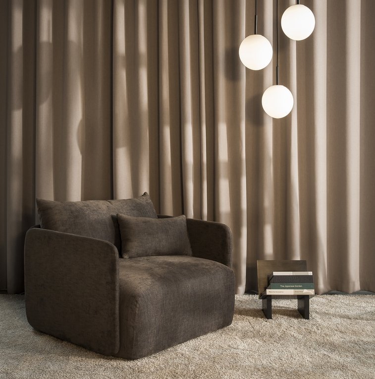 Menu OFFSET Sofa Podwójna - Tkanina Kvadrat Odcień Beżowy