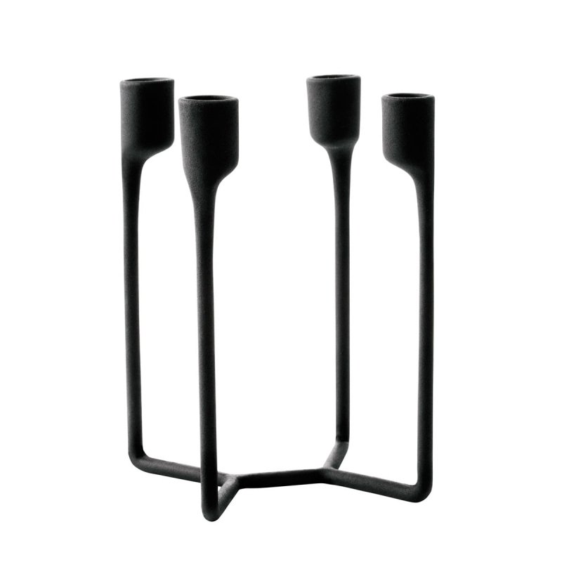 Normann Copenhagen HEIMA Świecznik Czteroramienny / Czarny