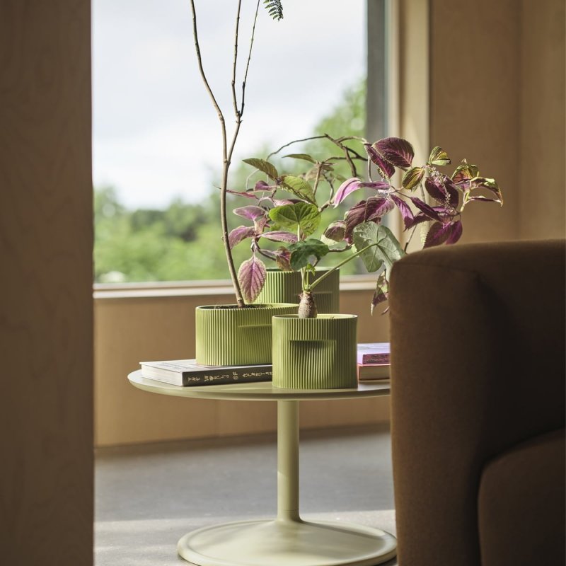 Muuto RIDGE Ceramiczna Doniczka do Kwiatów 15 cm / Beżowa
