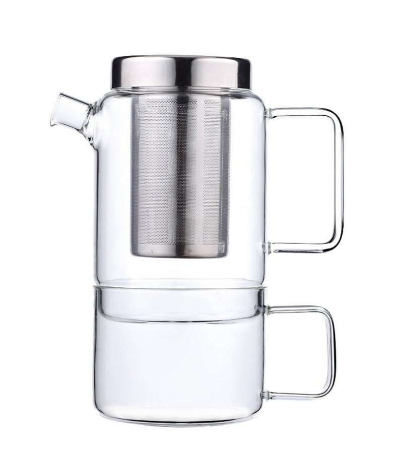 Bredemeijer SALERNO Dzbanek 750 ml z Zaparzaczem i Kubkiem do Herbaty