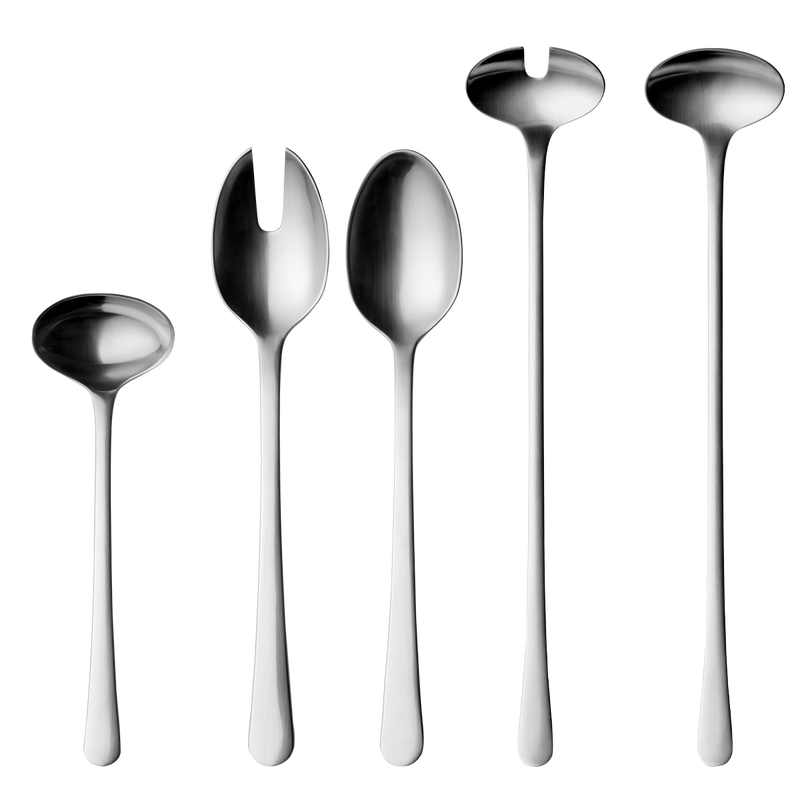 Georg Jensen COPENHAGEN Zestaw Sztućców do Serwowania 5 El. Matowy
