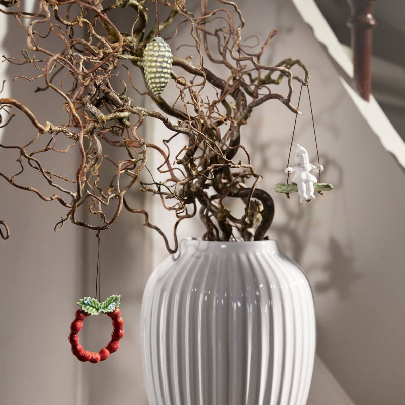 Kähler CHRISTMAS Świąteczna Zawieszka Choinkowa z Porcelany / Wieniec