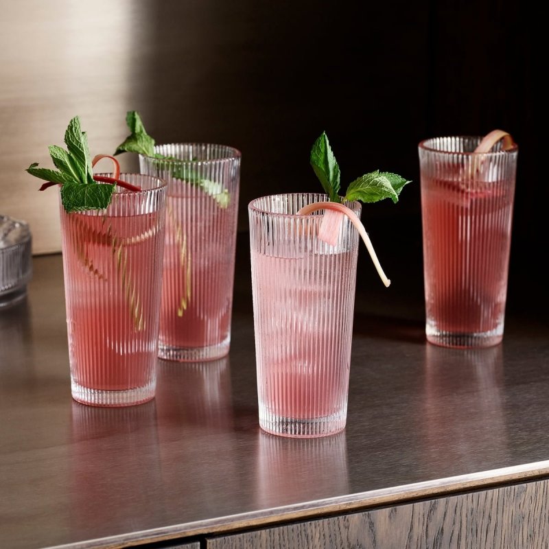Stelton PILASTRO Szklanki Wysokie 300 ml 4 Szt. / Long Drink