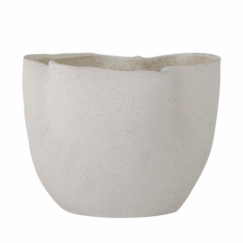 Bloomingville SANAM Osłonka na Doniczkę 18 cm / Biała