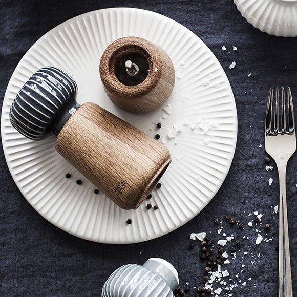 Kähler HAMMERSHØI Młynek do Soli lub Pieprzu 14,5 cm Biały
