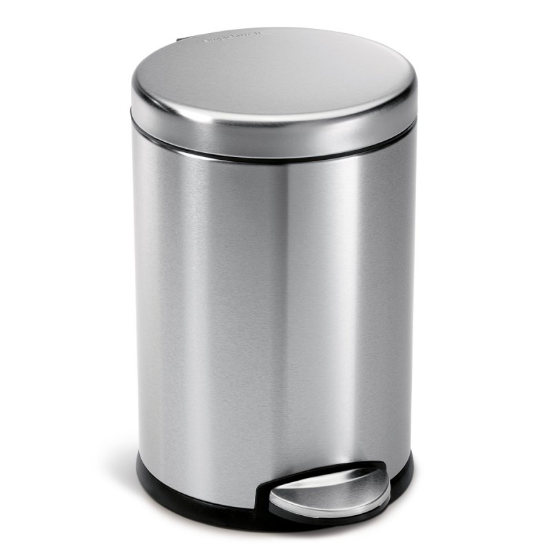 simplehuman Kosz na Śmieci Pedałowy 4,5 l / Srebrny Matowy