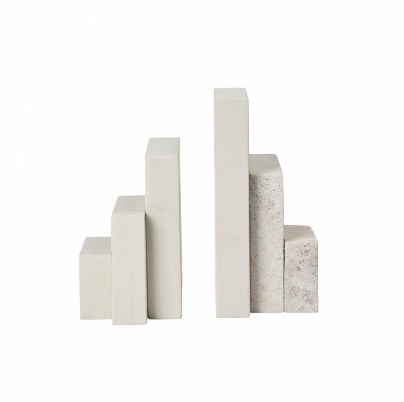 Kristina dam studio SCULPTURE Rzeźba Kamienna - Podpórka do Książek 2 Szt.