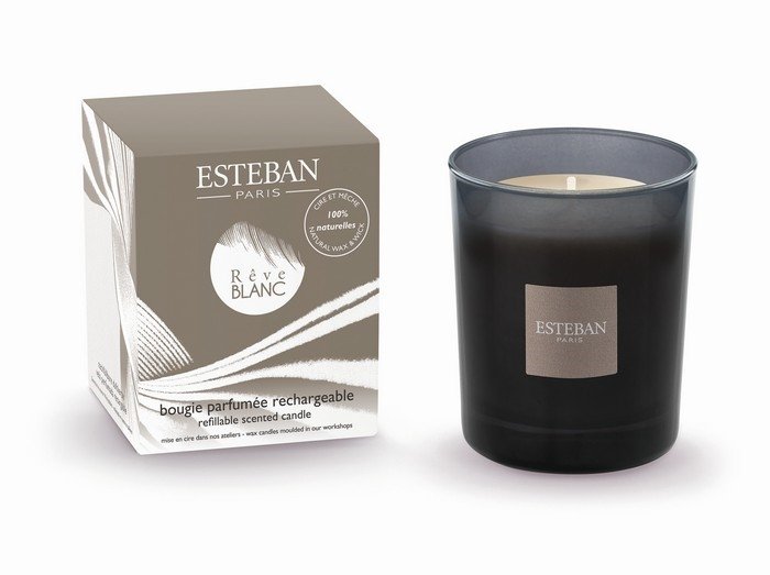 Esteban PARIS Świeca Zapachowa 180 g / Zapach Reve Blanc