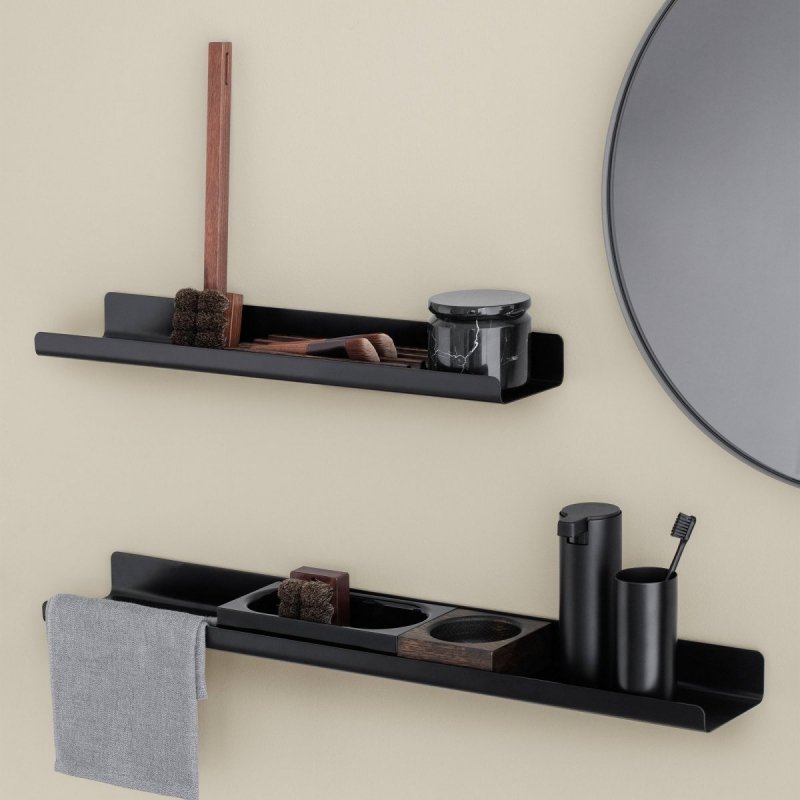 Blomus MODO Ścienna Półka Łazienkowa 50 cm Czarna