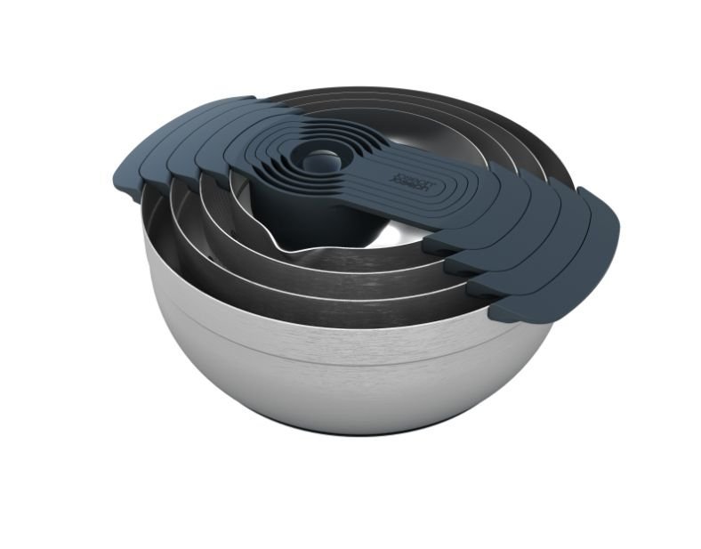 Joseph Joseph 100 COLLECTION Zestaw Kuchenny - Stalowe Miski i Miarki