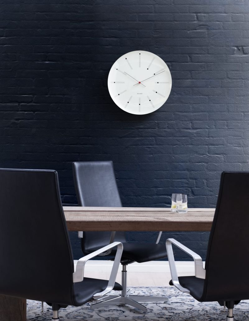 Rosendahl ARNE JACOBSEN Zegar Ścienny - Bankers 210 Biały