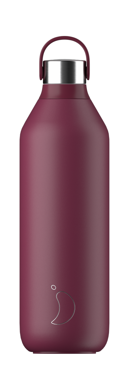 Chilly's SERIES 2 Stalowa Butelka Termiczna 1 l Śliwkowa