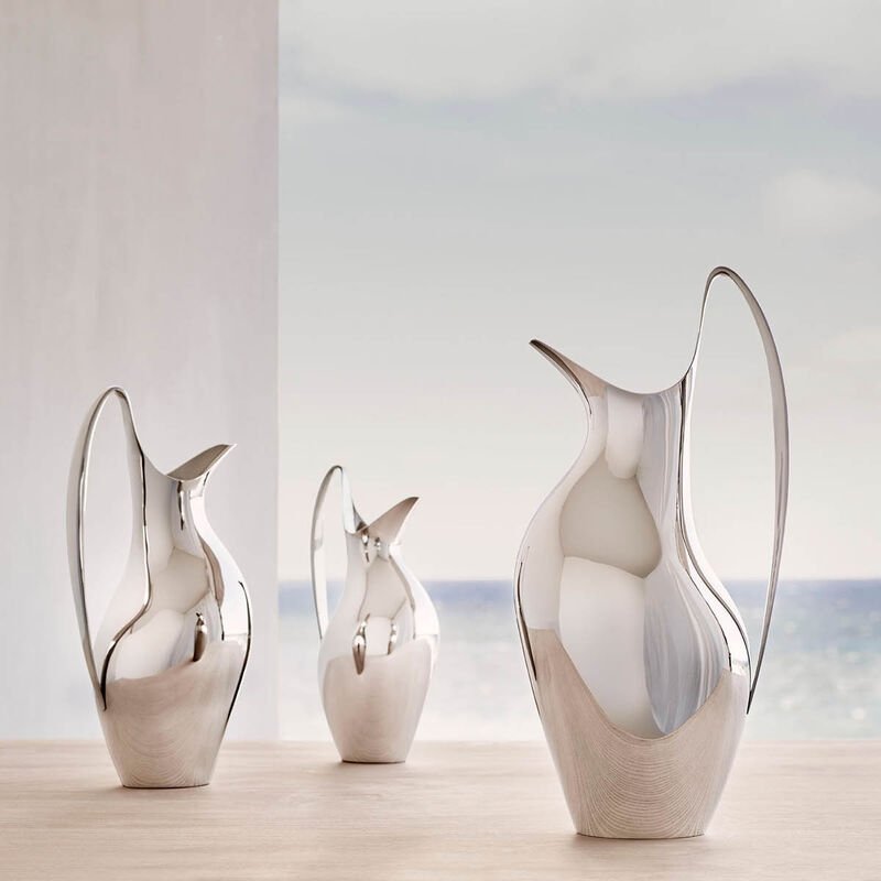 Georg Jensen HENNING KOPPEL Stalowy Dzbanek 1,2 l Srebrny Polerowany