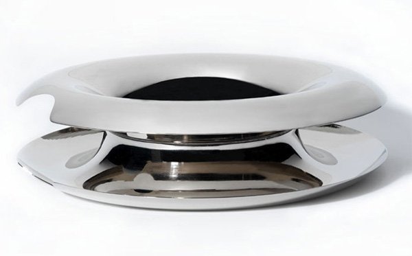 Alessi FRUIT LOOP Stalowa Patera na Owoce / Srebrna