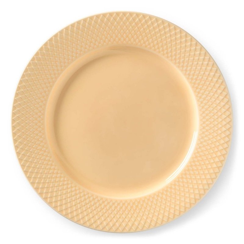 Lyngby Porcelain RHOMBE COLOR Talerz Płaski 27 cm Sand