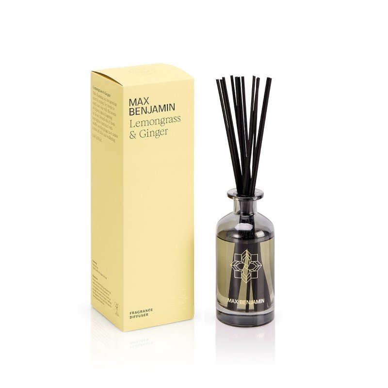 Max Benjamin CLASSIC Dyfuzor Zapachowy Patyczki 150 ml / Lemongrass and Ginger