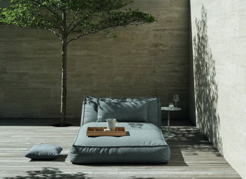 Blomus STAY Łóżko Ogrodowe / Stone Boucle