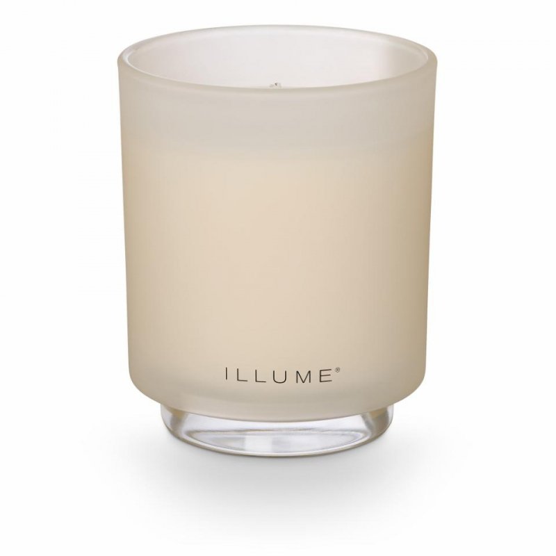 Świeca ILLUME Winter White Boxed Glass Candle w dekoracyjnym szkle