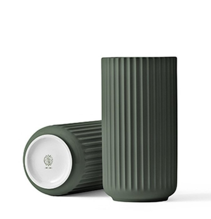 Lyngby Porcelain LYNGBY Wazon do Kwiatów 12 cm Copenhagen Green - Ciemnozielony