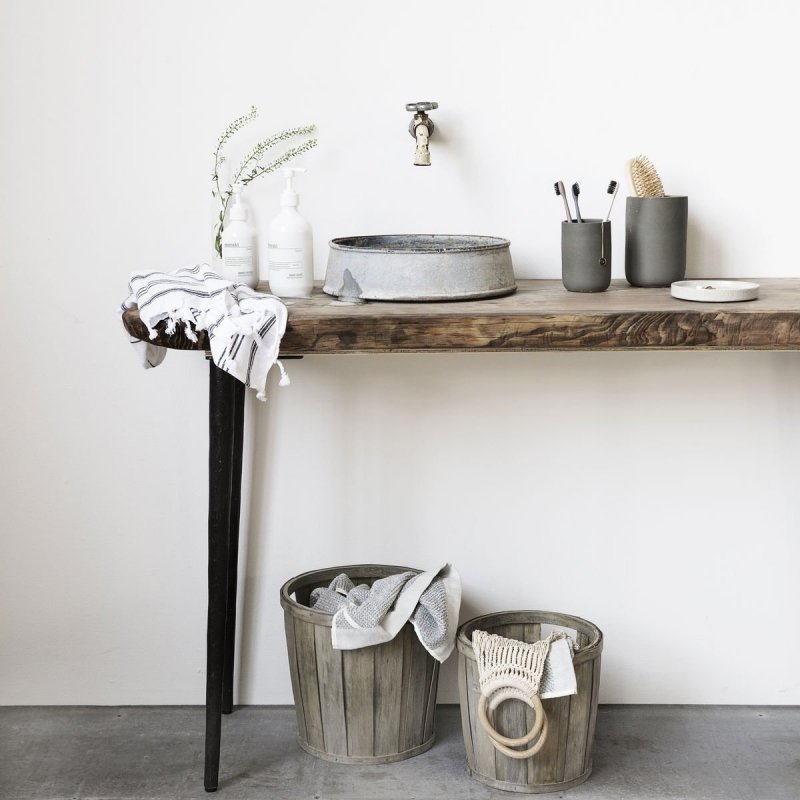 Meraki BATH Pojemnik Łazienkowy 15 cm Szary