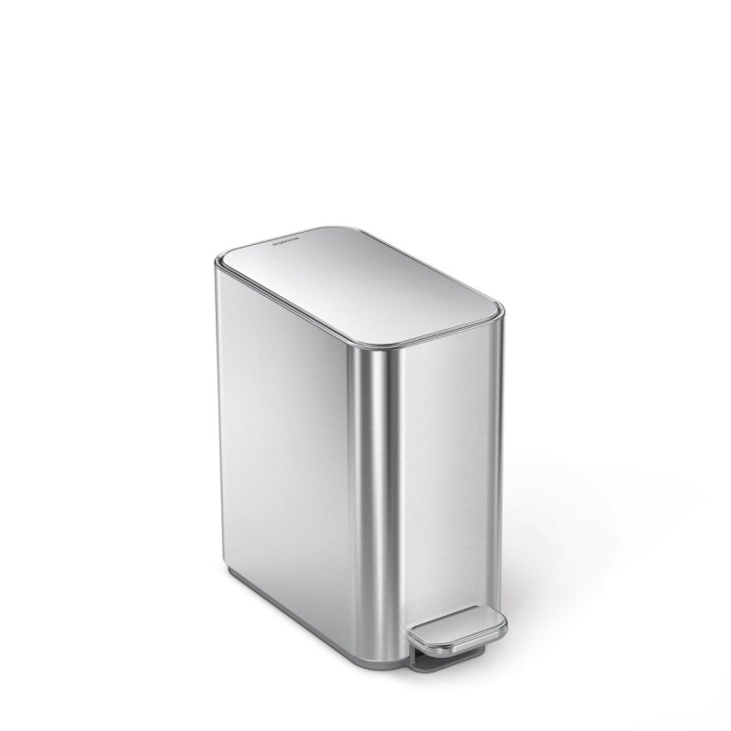 simplehuman SLIM Kosz na Śmieci Pedałowy 5 l / Srebrny Mat