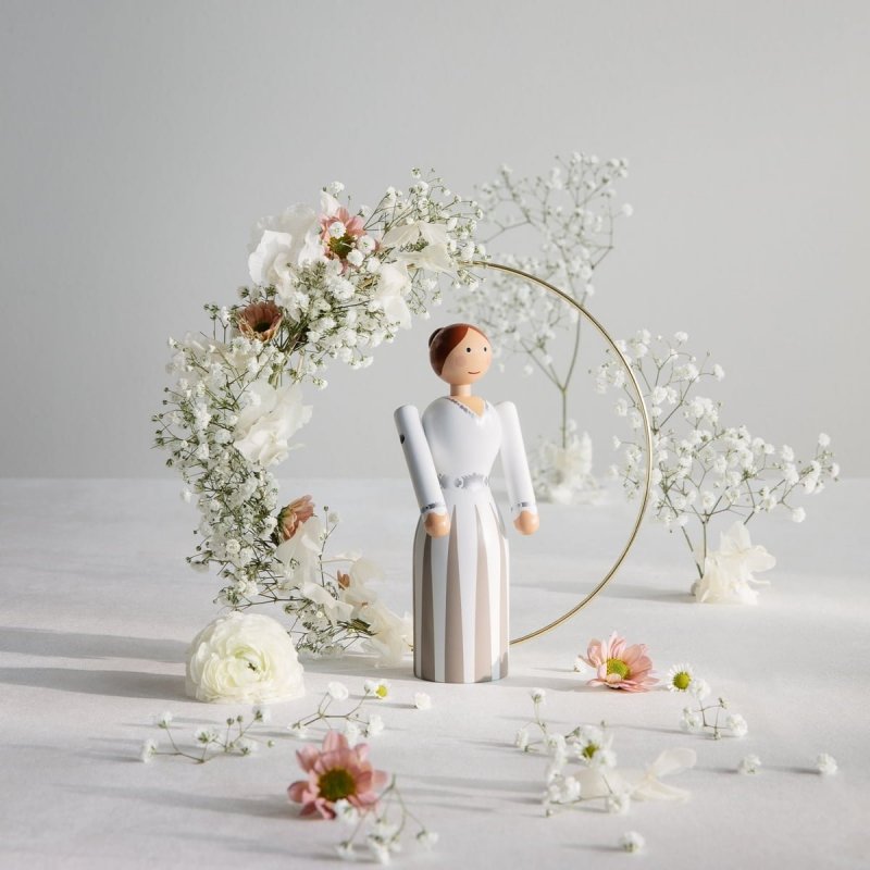 Kay Bojesen BRIDE Ślubna Figurka Drewniana 17 cm / Pana Młoda