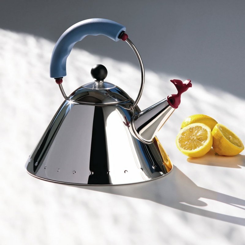 Alessi 9093 Czajnik z Gwizdkiem 2 l / Niebieski