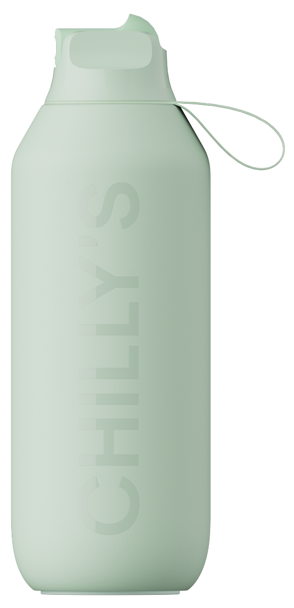 Chilly's SERIES 2 SPORT Stalowa Butelka Sportowa do Wody 500 ml - Termiczna / Zielona