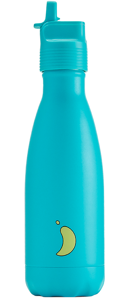 Chilly's ORIGINAL KIDS Stalowa Butelka do Wody dla Dzieci 350 ml / Niebieska