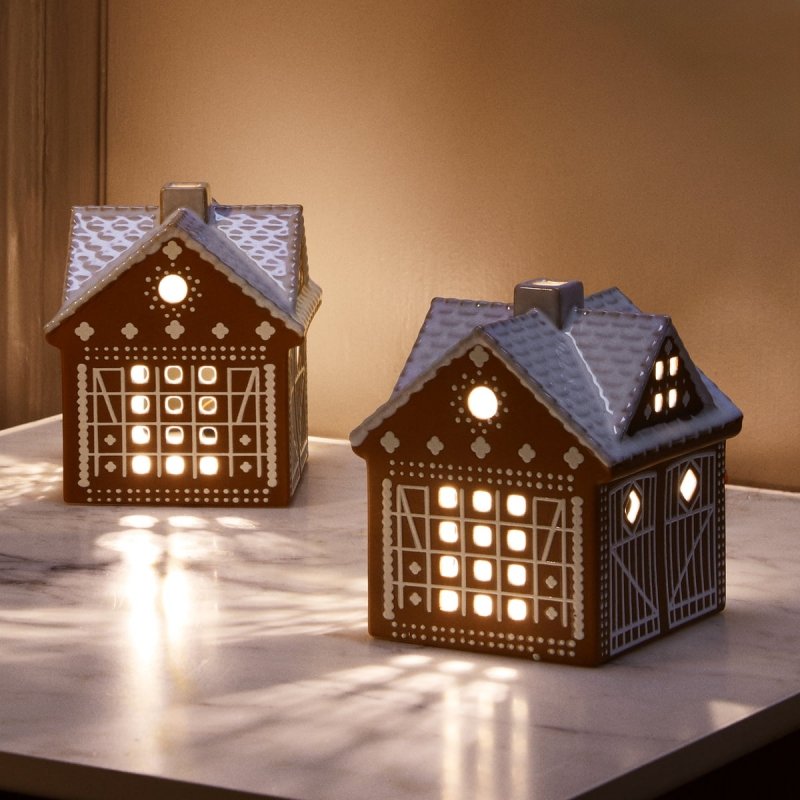 Kähler GINGERBREAD Lampion Świąteczny / Świecznik Domek z Piernika 11.5 cm