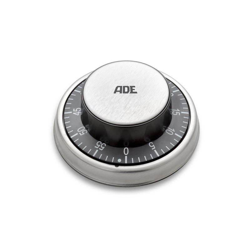 Ade KITCHEN Minutnik z Magnesem Stalowy - Czarny