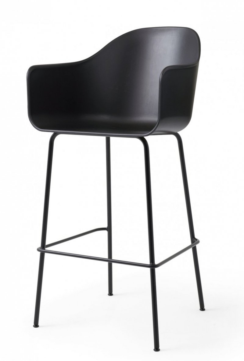 Menu HARBOUR Krzesło Barowe 112 cm Hoker Czarny