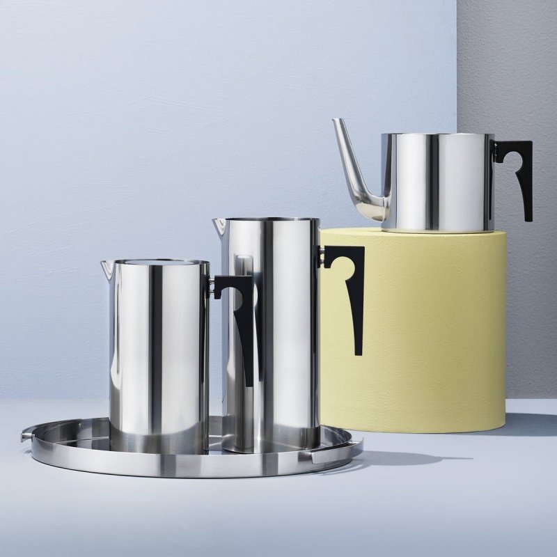 Stelton CYLINDA Dzbanek Termiczny - Zaparzacz Tłokowy do Kawy / Srebrny